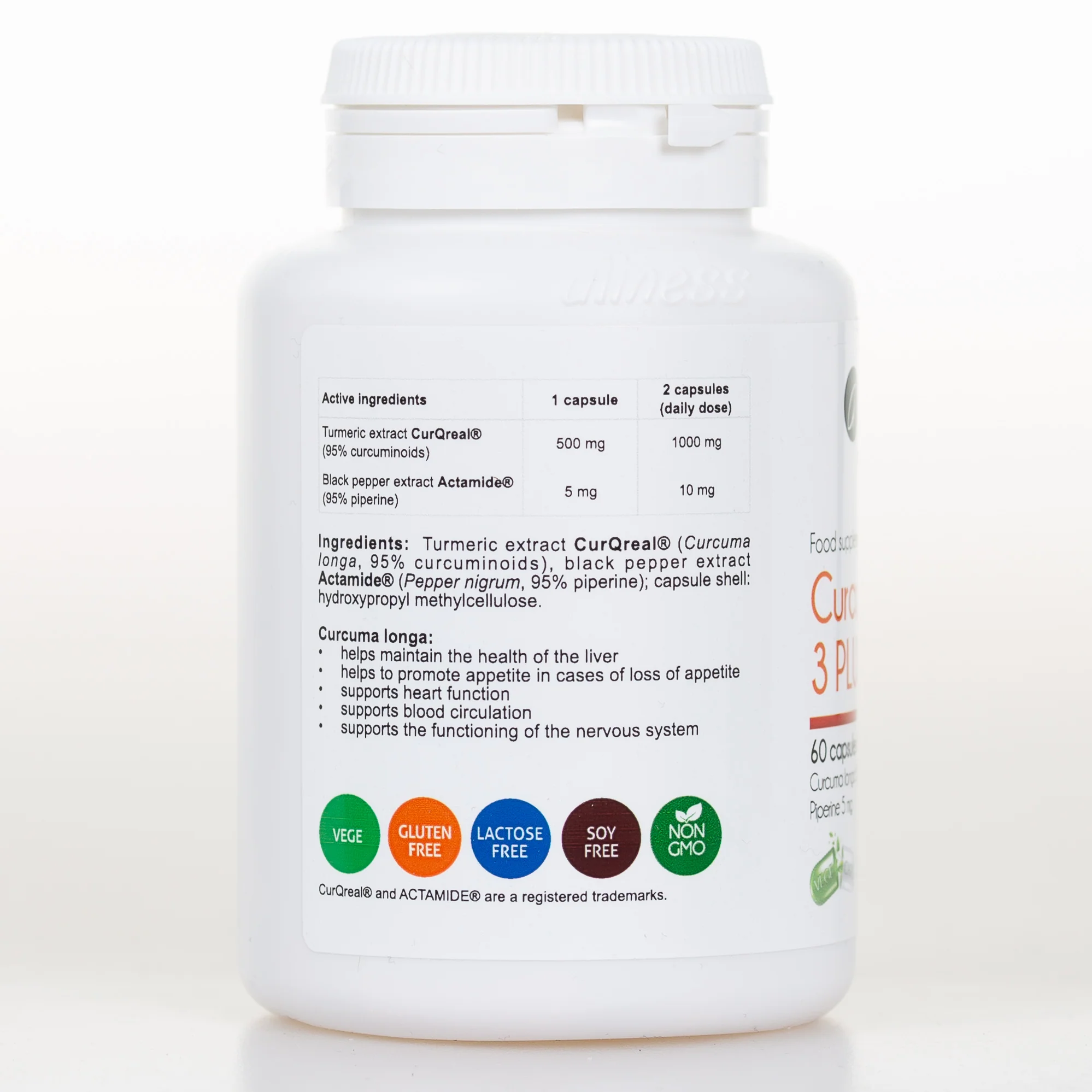 Curcumin 3 Plus, 60 vegan capsules - Image 3