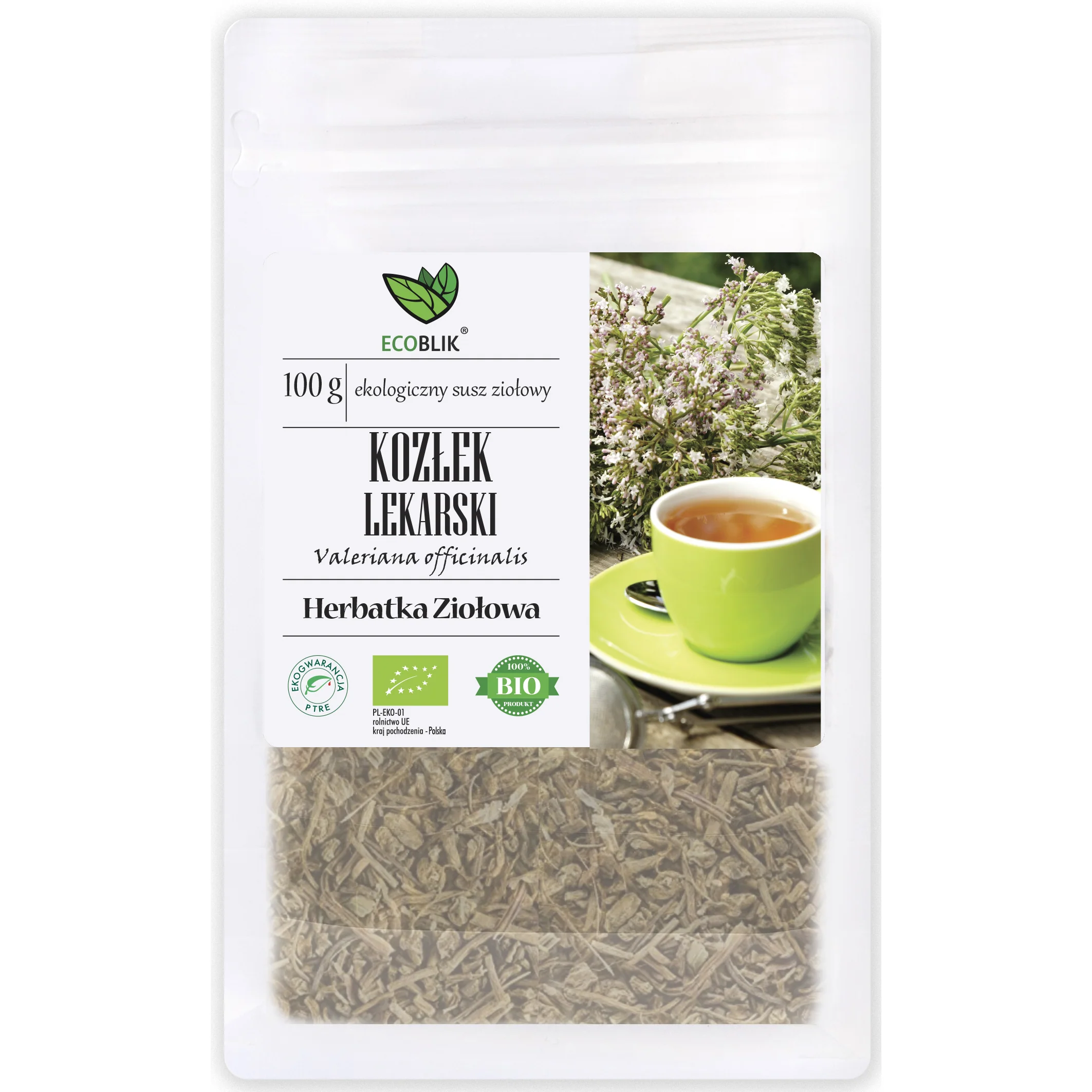 EcoBlik Organic Valerian, 100g