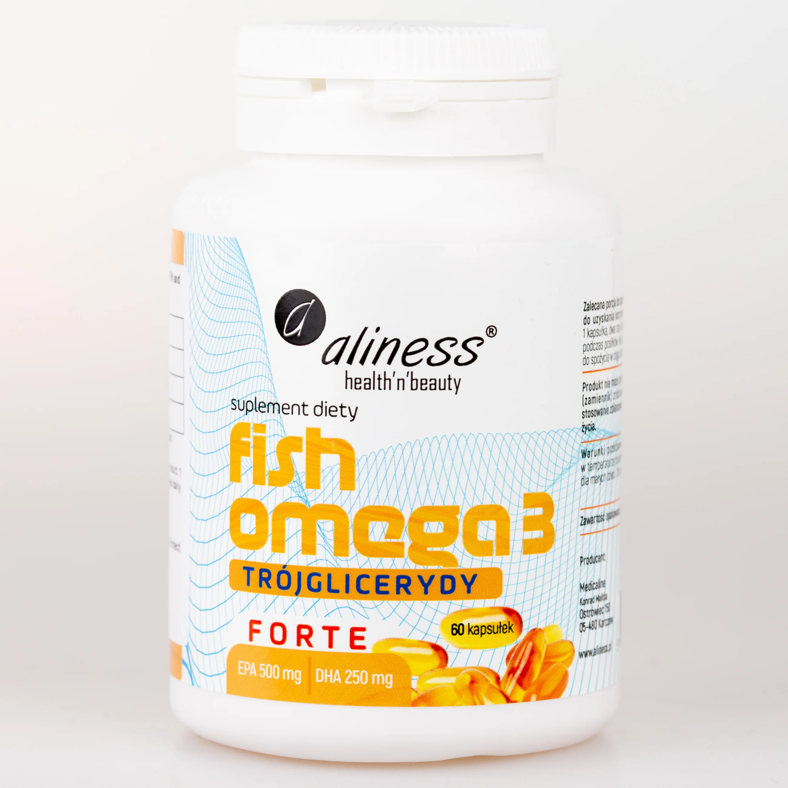 Fish Omega 3 FORTE Triglycerides 500mg EPA / 250mg DHA, High dose of EPA and DHA essential fatty acids - Image 5