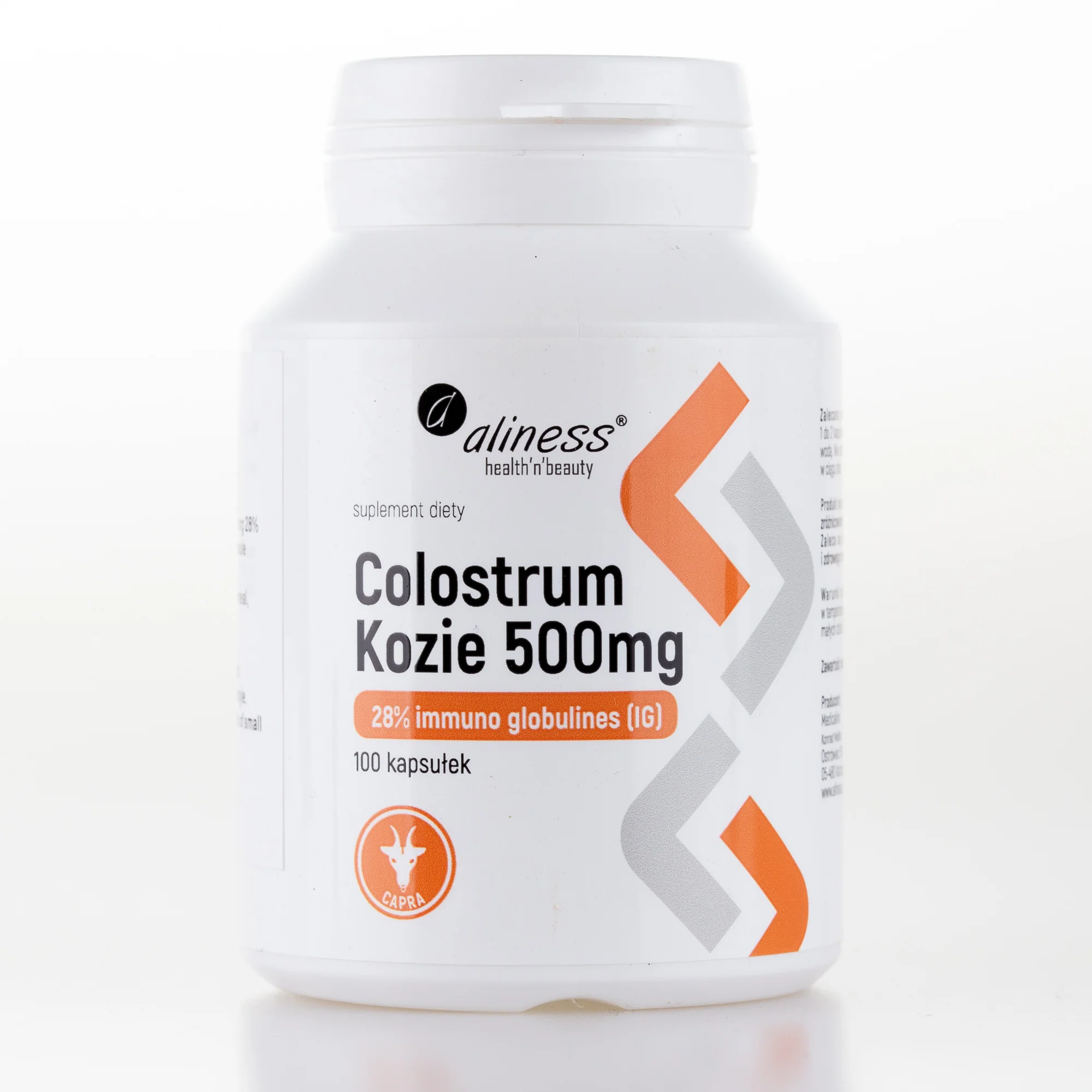 Goat Colostrum, 100 capsules, Capra Certified, 28% Immuno Globulines (IG) - Image 5