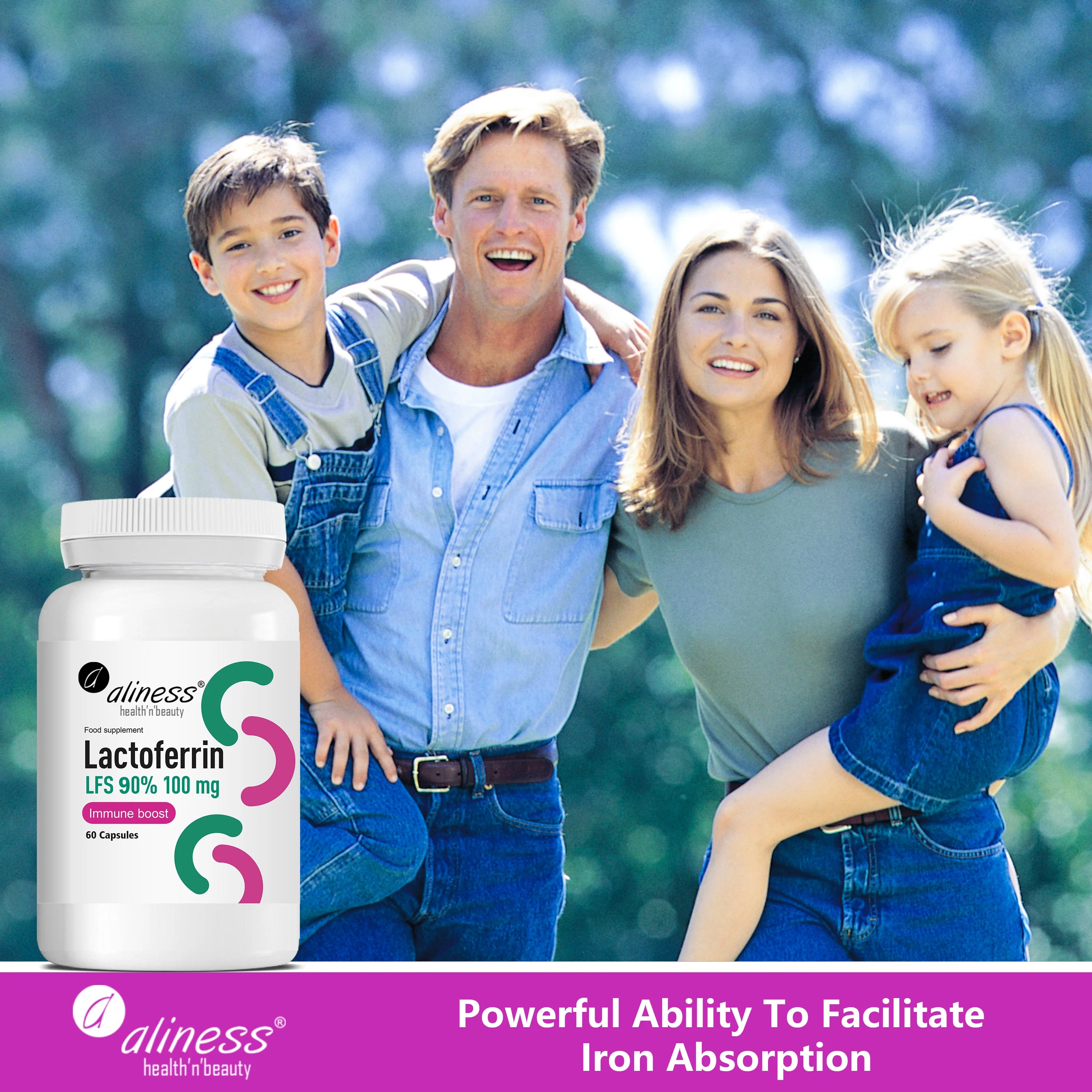 Lactoferrin, 30 capsules, LFS 90% 100mg, 1 month supply - Image 7