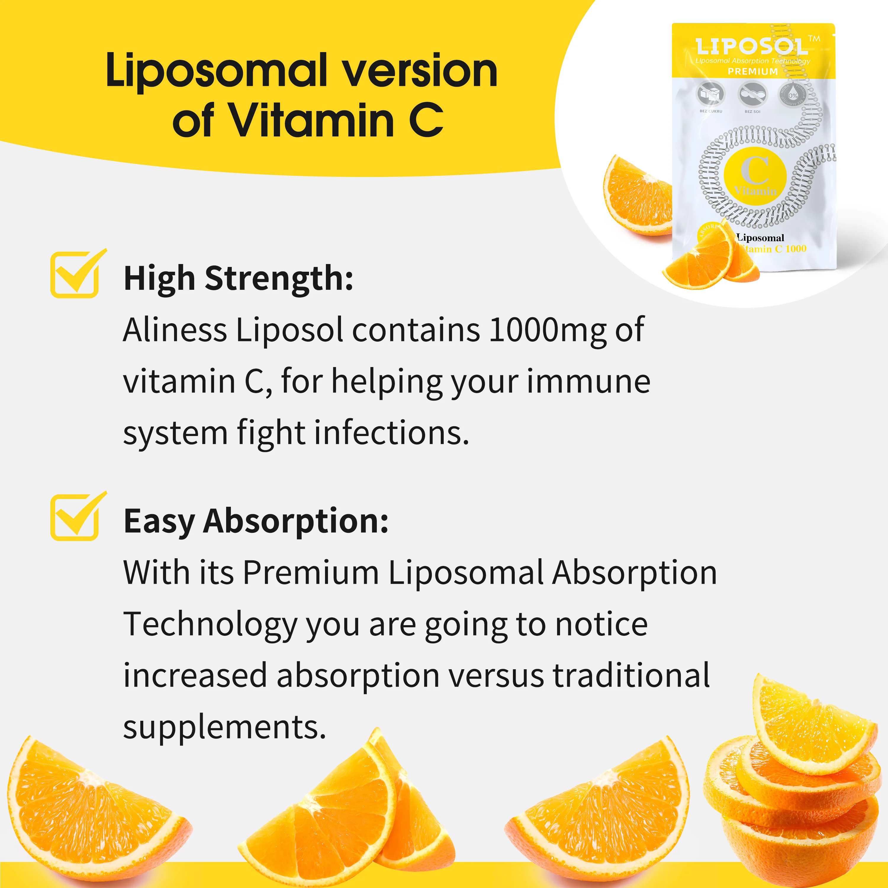 40 sachets of Liposomal Vitamin C 1000mg, Liposol - Image 5