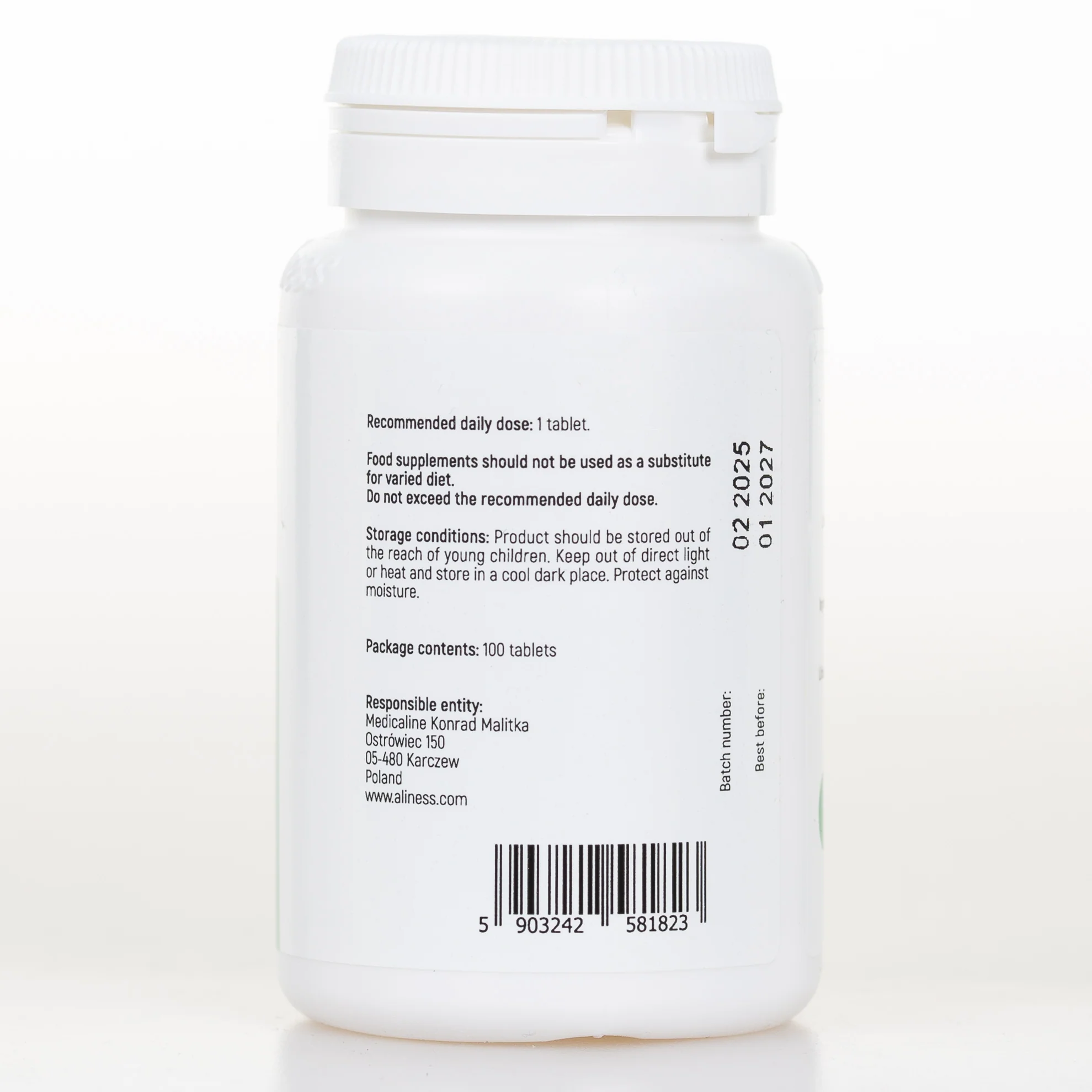 Lithium Orotate 5mg, 100 vegan tablets - Image 2