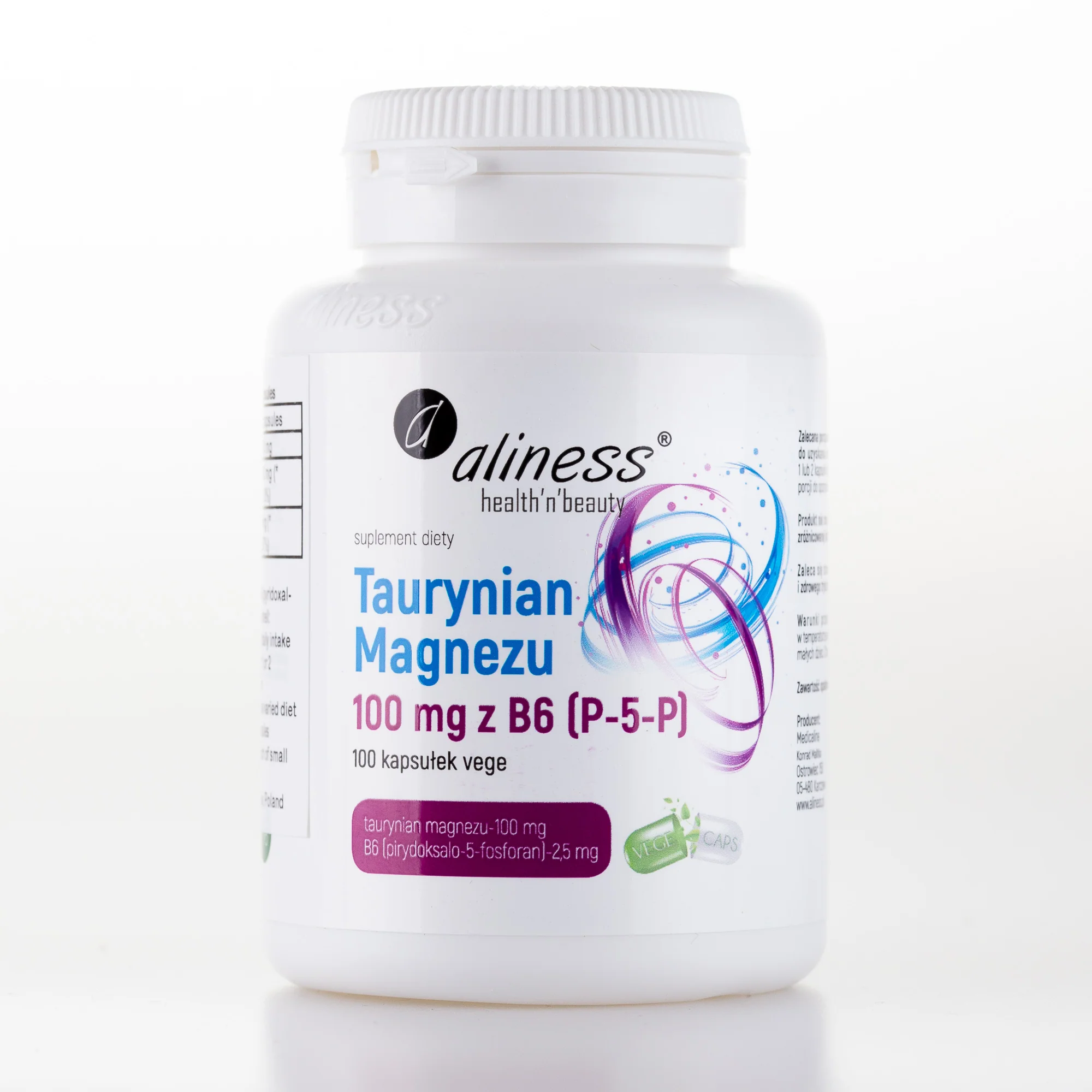 Magnesium Taurate with Vitamin B6 (P-5-P), 100 vegan capsules - Image 6