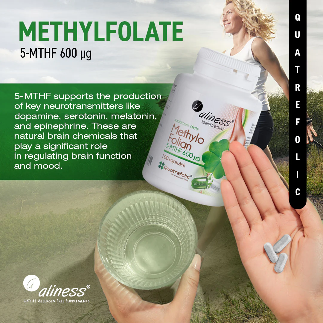 Methylfolate, 5-MTHF 600 µg, 100 vegan capsules - Image 3