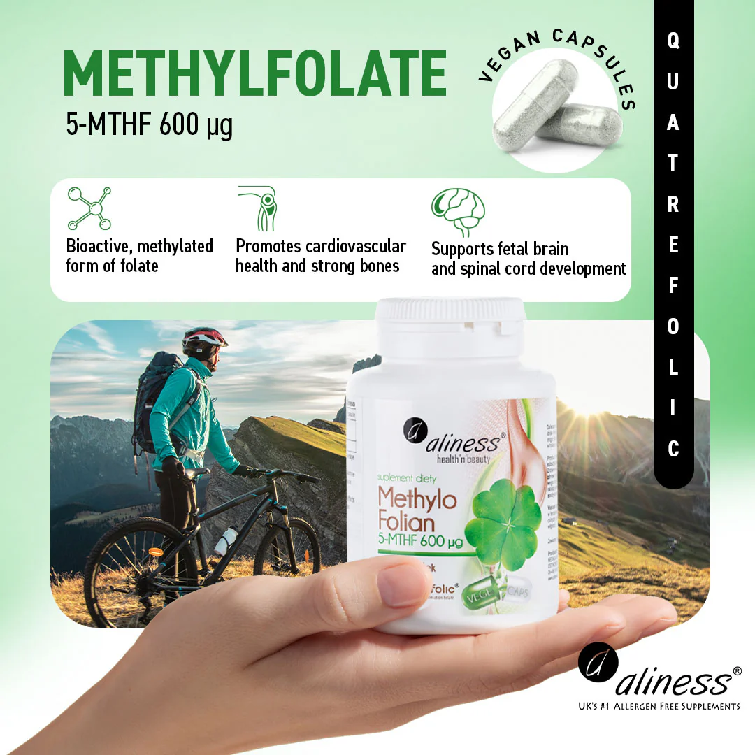 Methylfolate, 5-MTHF 600 µg, 100 vegan capsules - Image 5