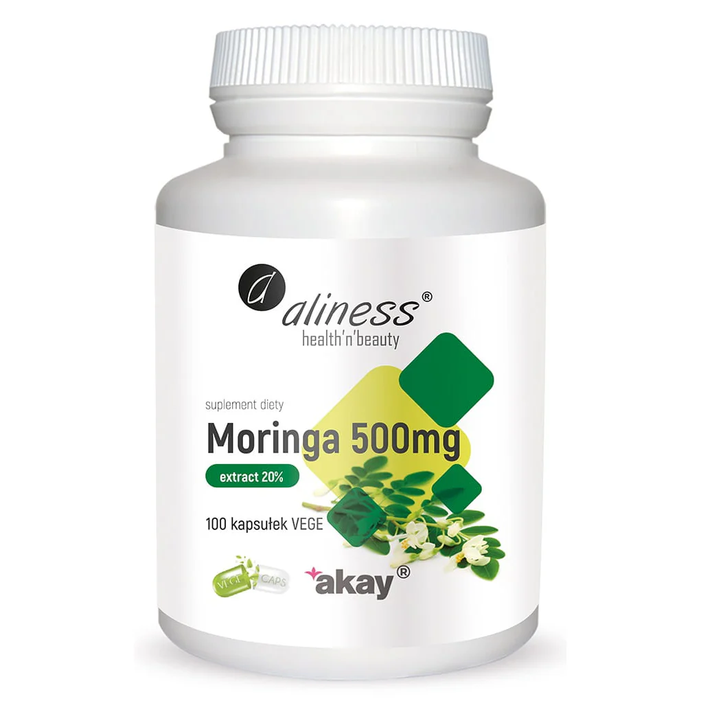 Moringa extract 20% 500mg, 100 vegan capsules