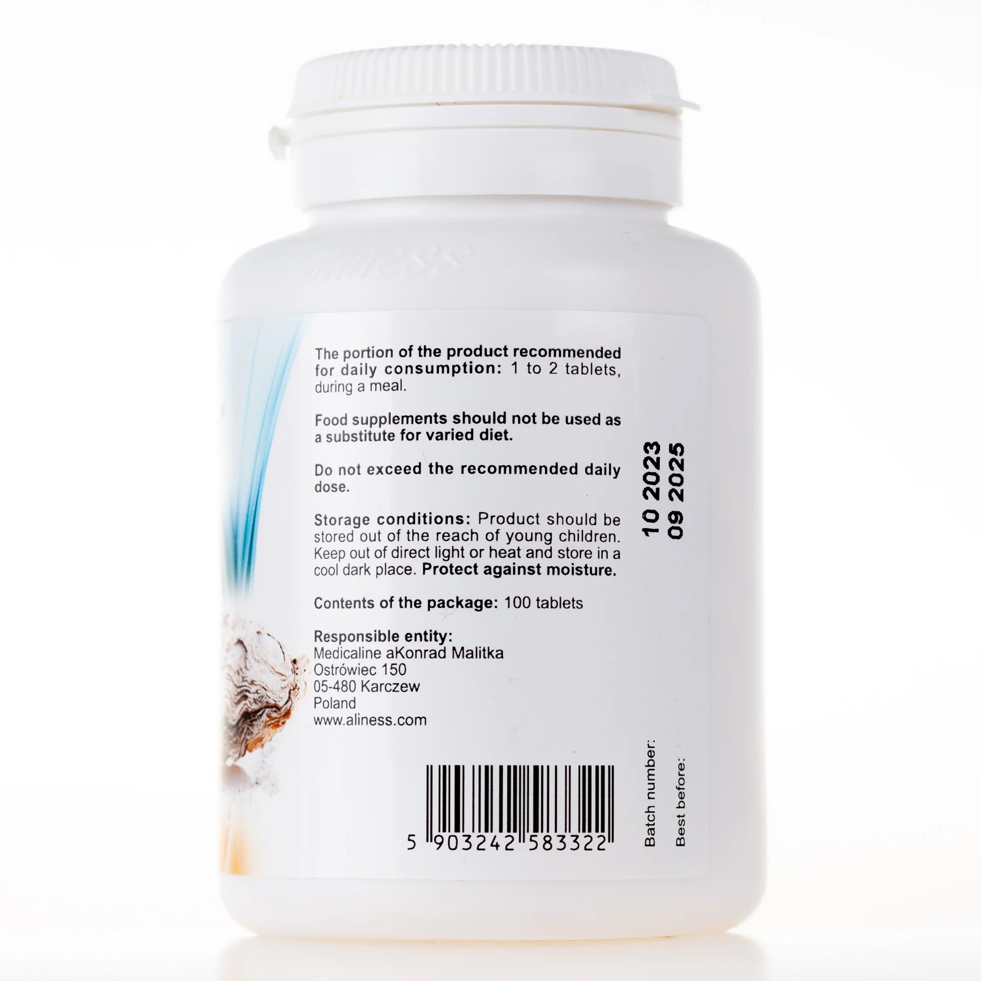 Oyster Shell Calcium with vitamins K2 and D3, 100 pills - Image 7