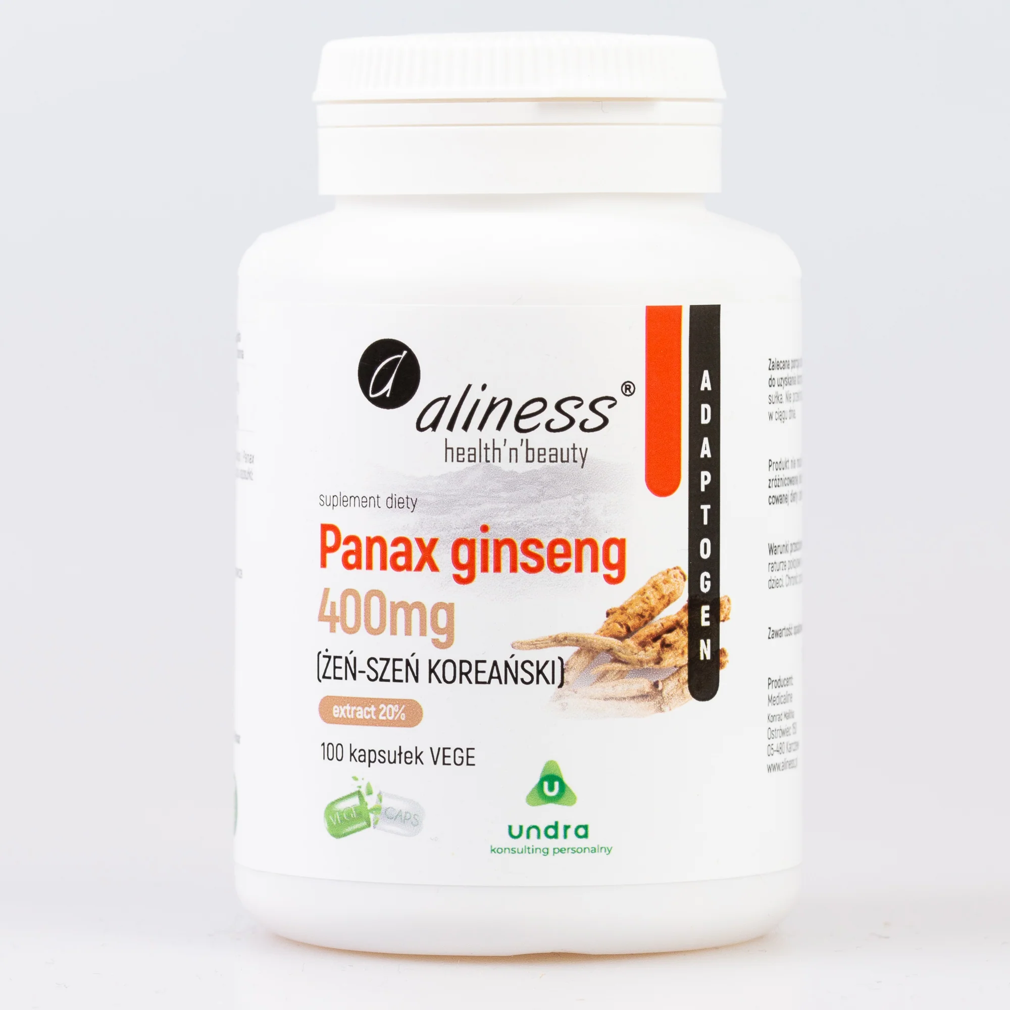 Panax Ginseng (Korean Ginseng), 400 mg