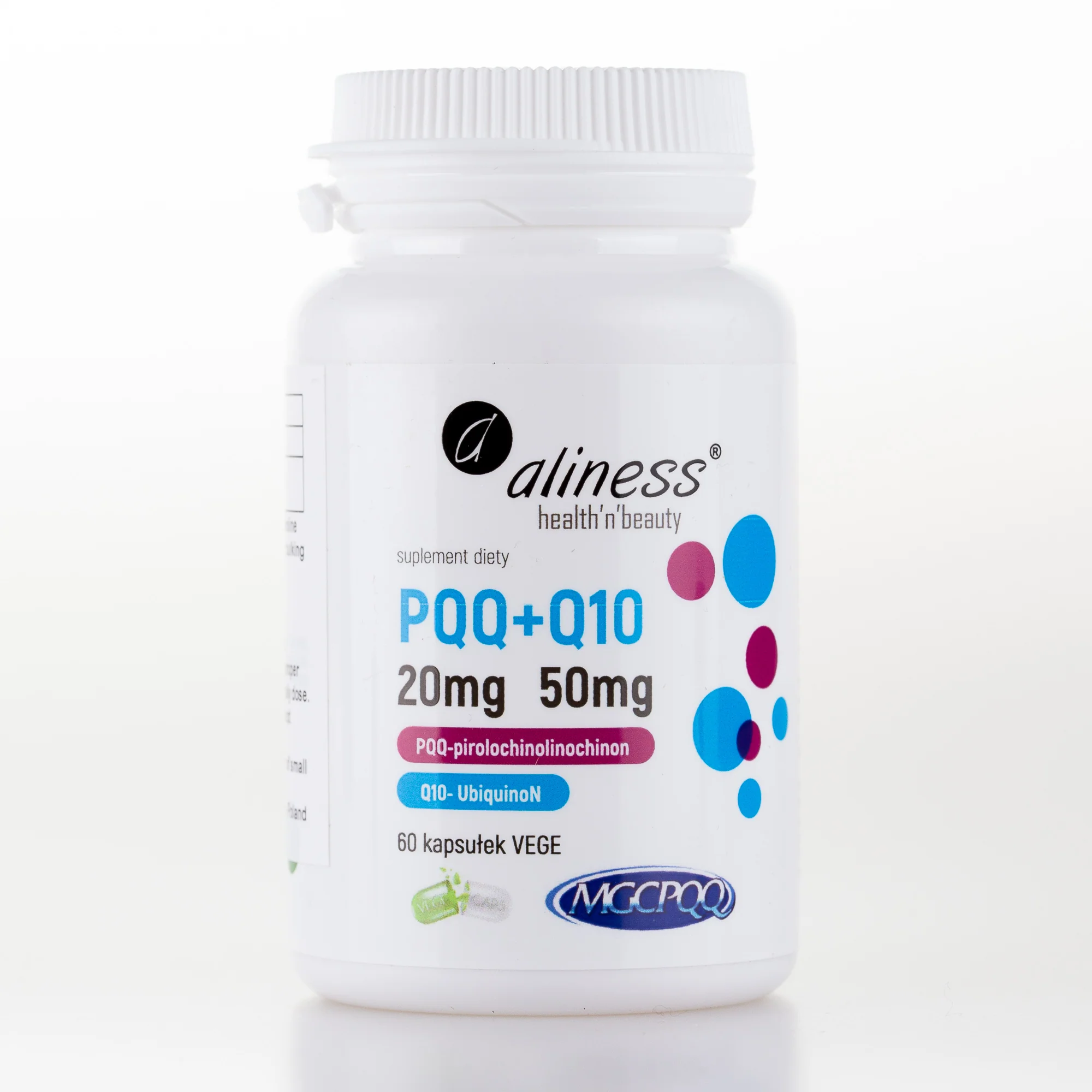PQQ MGCPQQ® 20 mg + Q10 50 mg, 60 capsules