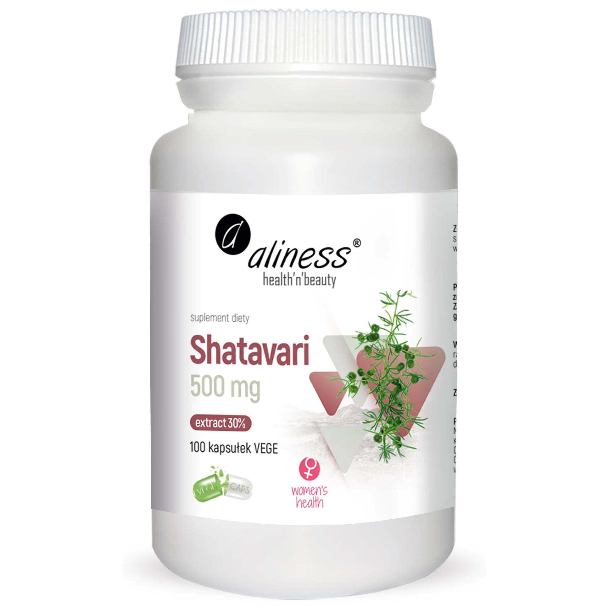 Shatavari extract, 100 vegan capsules
