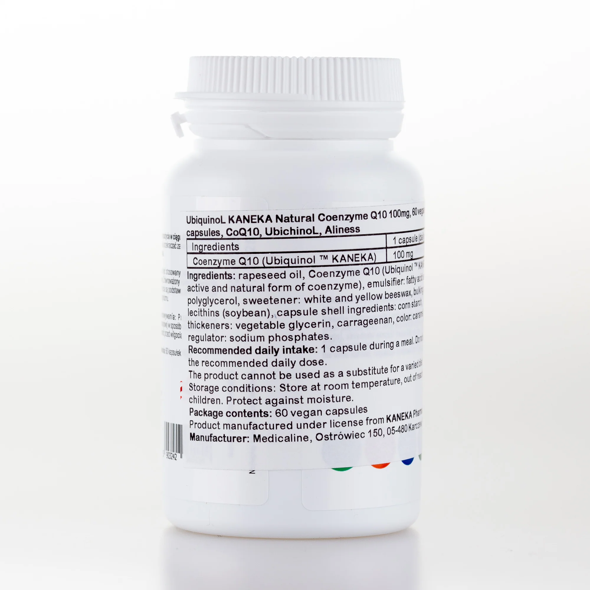 UbiquinoL KANEKA Natural Coenzyme Q10 100 mg, 60 vegan capsules, CoQ10, UbichinoL - Image 6