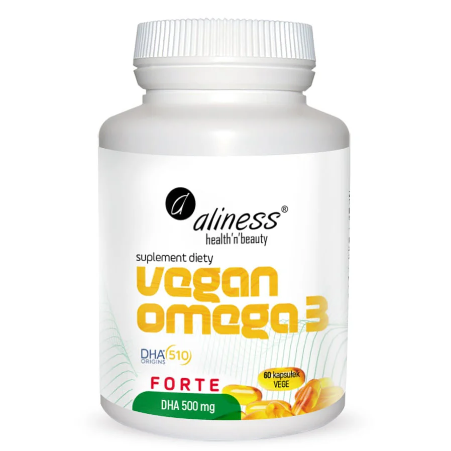 Vegan Omega 3 FORTE DHA 500 mg, 60 capsules - Image 4