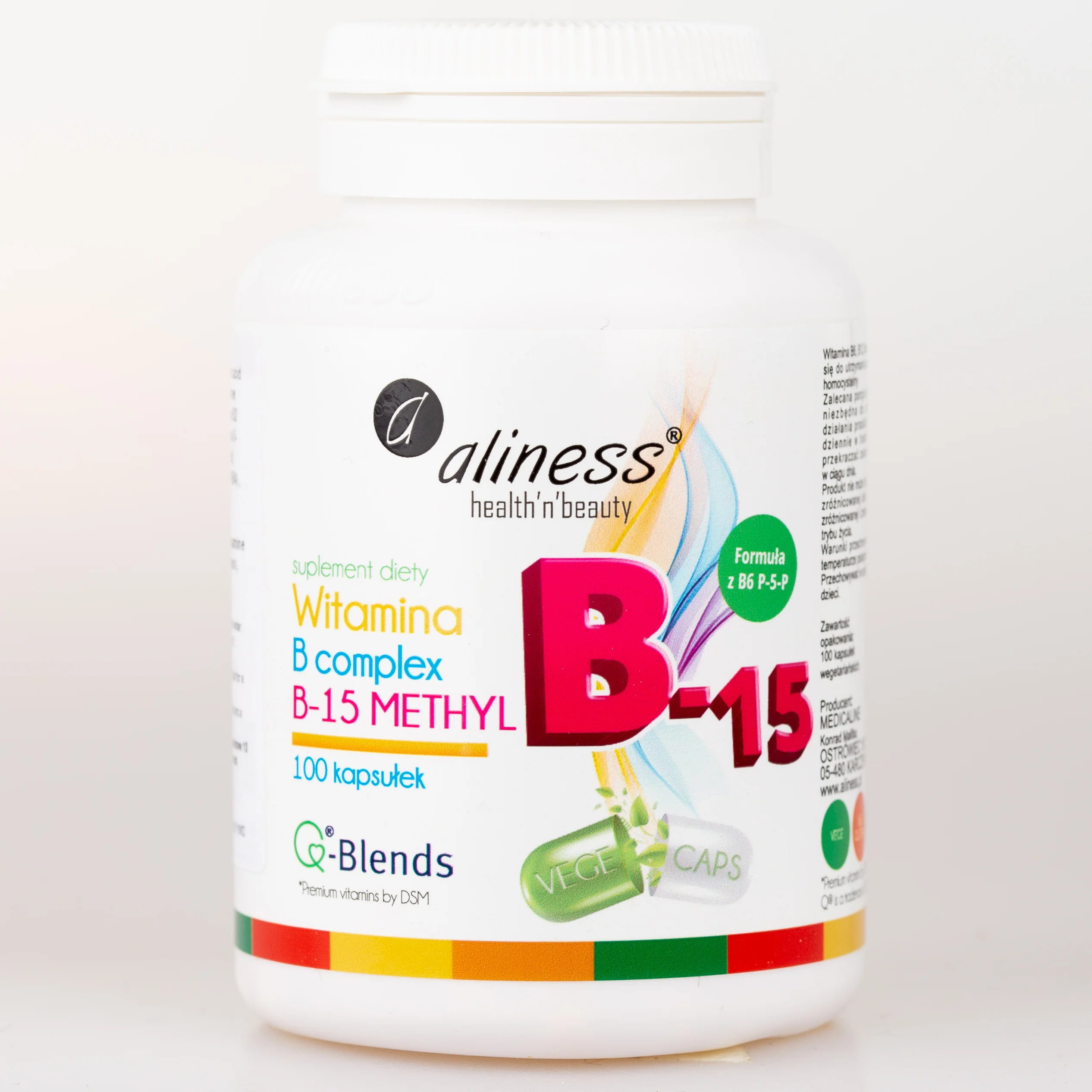 Vitamin B-15 Methyl Complex, 100 capsules, 3 months supply, Biotin + Folate + Inositol + Choline - Image 4