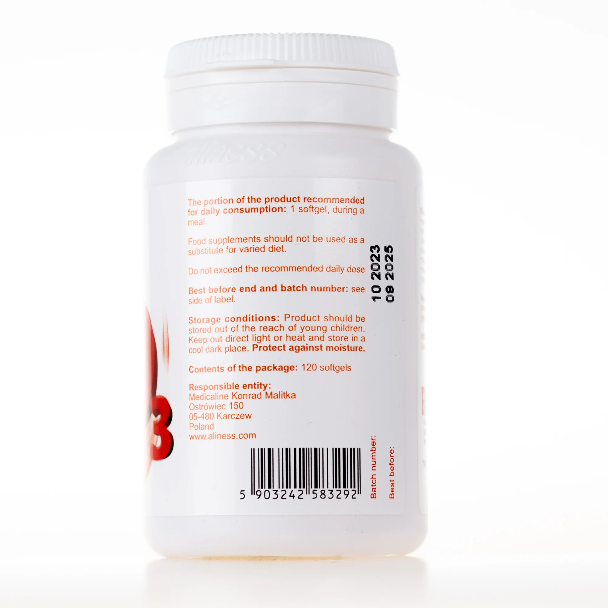 Vitamin D3 4000 IU Forte, Olive Oil Formula, 120 capsules - Image 3